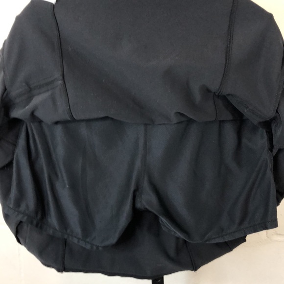 Athleta Black Pleated Skort Size M Elastic Waist #d2 - Picture 6 of 9